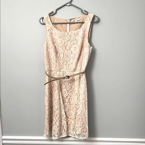 Elegant Lace Dress in Cream